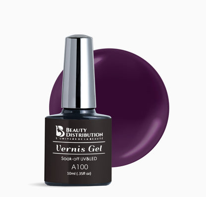 Gel Polish Road Trip Prune Noir A100