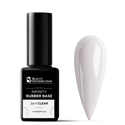 Rubber base &amp; Builder 2 en 1 Infinity 11 ml  CLEAR