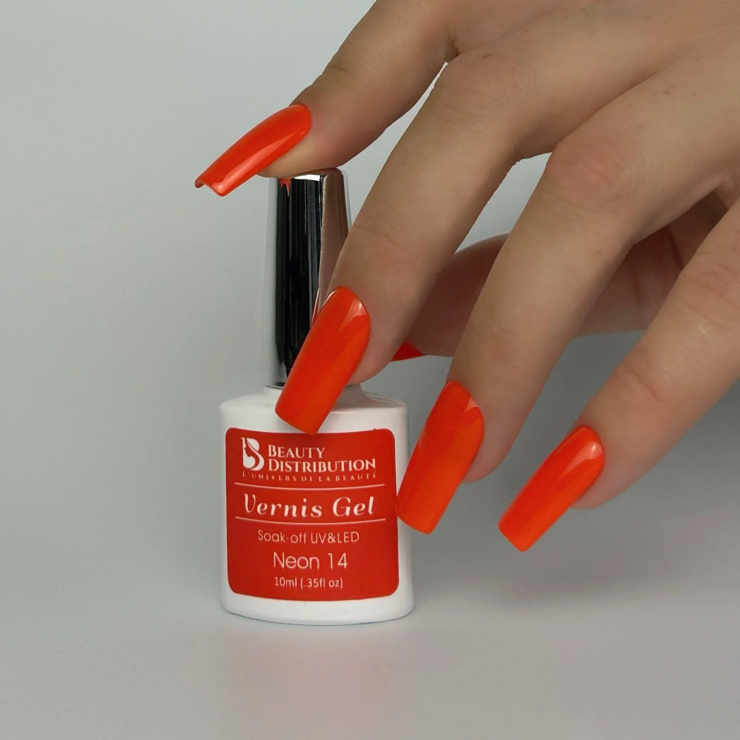 Vernis semi-permanent Néon 14 Orange Sunset 10 ml