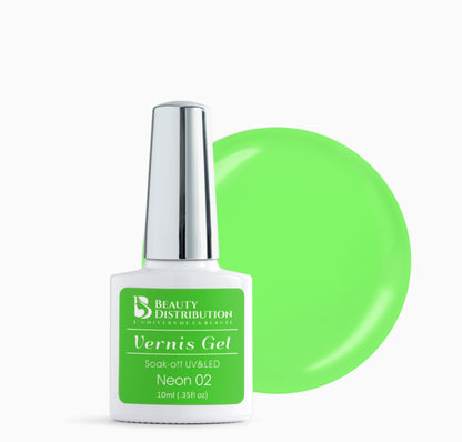 Vernis semi-permanent Néon 02 Green  Party 10 ml