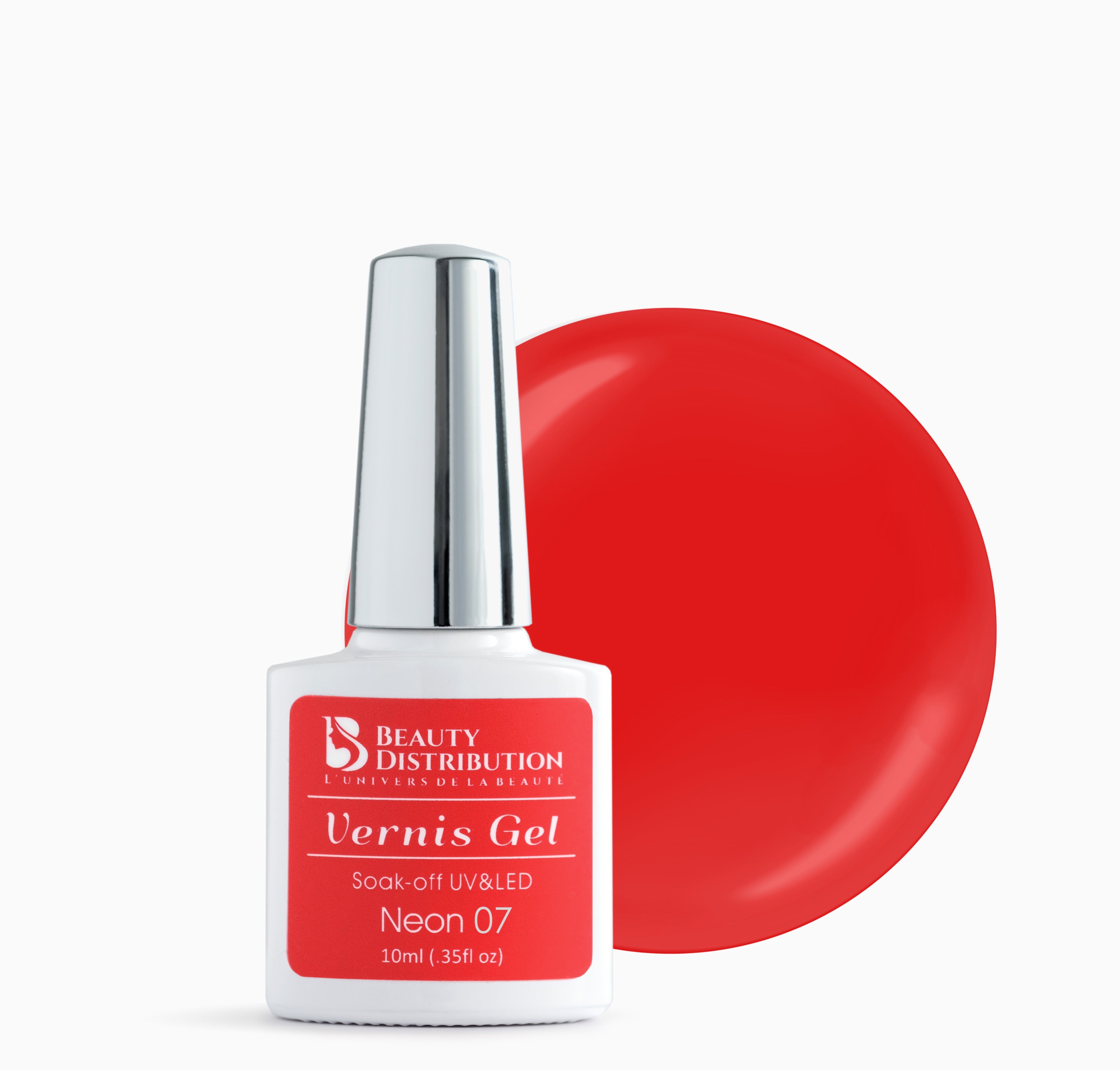 Vernis semi-permanent Néon 07 Red Party 10 ml